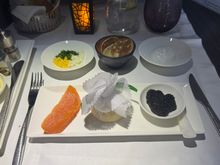 Caviar service on a BKK-bound flight