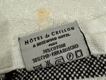Crillon's luxuriously stained, polyester blend bath towels