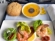 Prawn salad, LHR-EDI on 23/02