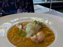 ...with the lobster risotto. 