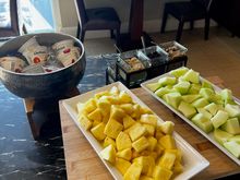 Lounge breakfast offerings