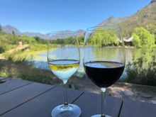 Lovely location for a wine tasting, at Postcards near Stellenbosch 