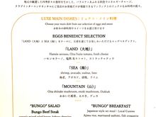 Supplemental menu for Club Lounge guests.