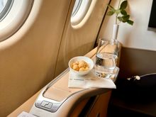 One of my best Lufthansa first class flight from Chicago to Munich on the A346. Great crew, service, and very nice food.