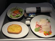 Not crazy about prosciutto didn't eat it, Garlic bread was almost rock hard. 5/10