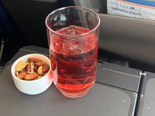 From last month: 
8/9/2025 SBA-DEN 
UA 2638 
737-800
Wow! Updated NEXT interior cabins on the 737-800 are quite nice, and boy are they long overdue. 
Anyway, decent flight from DEN-SBA. No pre-order options on this route. After takeoff, drinks of choice and nuts were served, along with two lunch offerings: ravioli or enchiladas. Went with the ravioli, which were fine, but I can’t help but laugh at the orange juice in the plastic cup in lieu of a salad or fruit on this flight! 