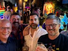 Out with the boys in a Chueca bar