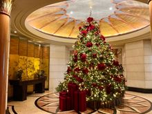 Looking towards the concierge and reception 