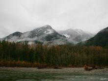 Cascade Mountains on the train