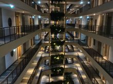 Atrium at night