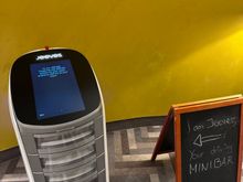The  room service robot foe snacks delivery 