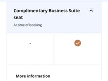 Business Suite showing as free for Ultimate only, no mention of access for Platinum at a certain time before departure.