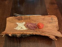 Venison, Tomato, and Radish: The dried venison was extremely gamey, and abit hard to finish. 