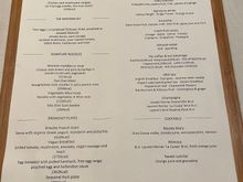Here is the Cathay Pacific F lounge menu. Decided to go of the Chinese set. 