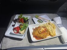First time having the chicken parm. Not a bad altnericie to the salmon. 