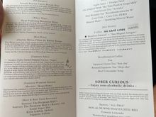 The most impressive booze list I've encountered on a 45 min flight