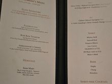 Elite member welcome drink options - served in the drawing room or St Regis bar (lobby level)