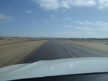 The B2 heading out of Swakopmund