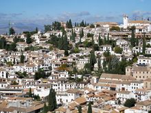 View of the Albaicin district.