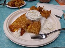 The Obamas loved the crepe-style hotcakes at Pamela's P&G diner in Pittsburgh so much they invited Pam to the White House to make them and share the recipe with the WH chef. The banana walnut hotcakes stuffed with whipped creme are heavenly.