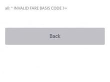 Invalid Fare...why are you selling it, then?