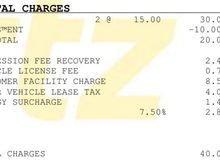 Hertz taxes more than rental