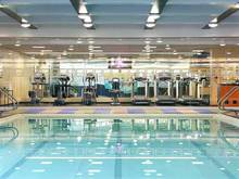 52' indoor pool, adjacent to the 24-hour fitness center, sauna and steam room.