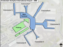 Amsterdam Schiphol Gates B to G
