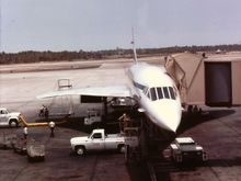 Concorde at BAH.       I was a year out of university, and a year into my job in Oman, making a stop in Bahrain on my way home for days-off, and spending those hard-earned Dinars.
