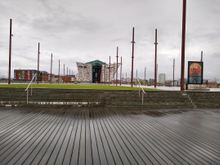 Titanic Experience, Game of Thrones stained glass, and slipways