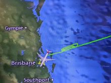 I was pretty enthused with those GE CF-6s at high throttle while doing loops at 10,000ft. I noticed some lights on the water, so hopefully those aboard those vessels weren't too concerned.