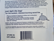 On the bag there were some instructions.