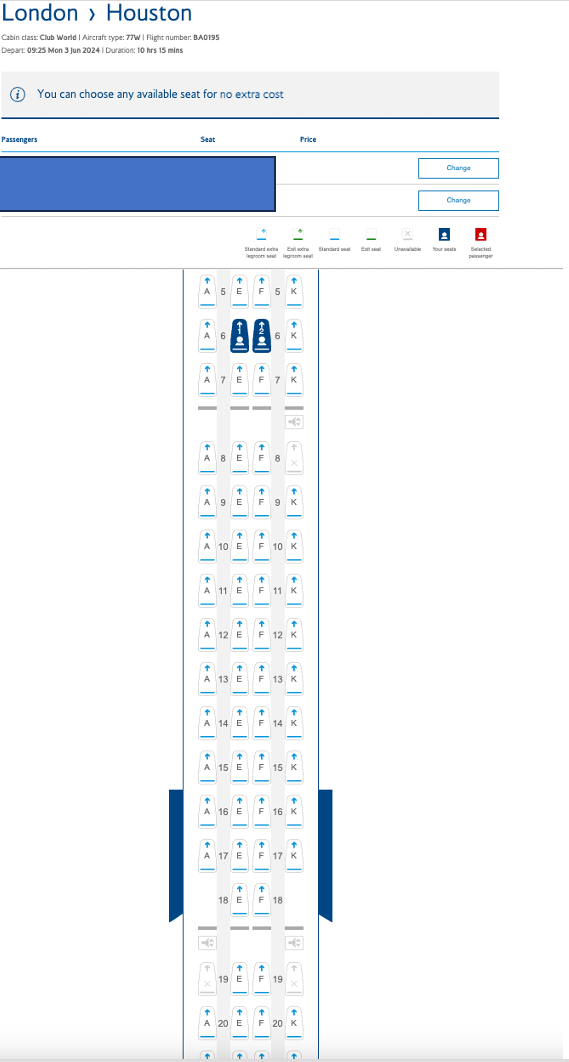 SEATING GUIDE BA BOEING 777 200 B772 visual data 3