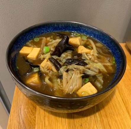 Hot and sour soup for this last hurrah of winter that has knocked the nighttime lows into the 30s for a few days. 