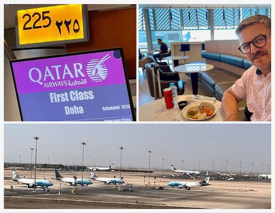 Regional First Class on Qatar Airways from Cairo to Doha