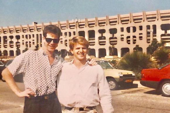 Back in the late 80s, younguns Robert and Carl at then Jan Smuts airport in Joburg