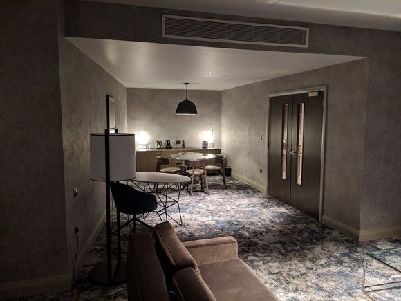 Living / working / dining area.