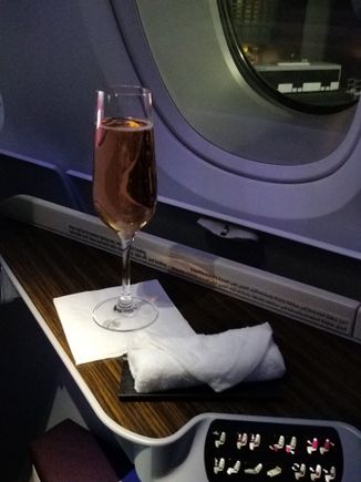 Welcome drink with a hot towel