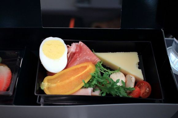 Norwegian Premium breakfast.