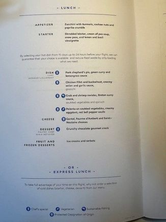 Menu page 1