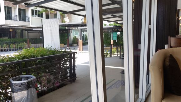 Lobby looking out