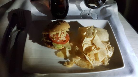 Mini burger snack between meals