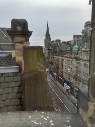 View from Turret looking south ( North Bridge street)