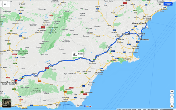 Travel itinerary.