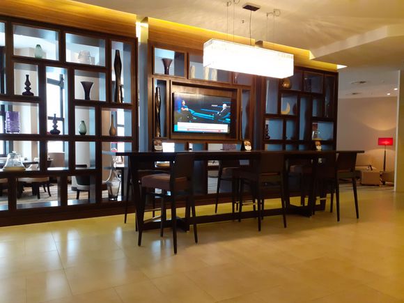 Part of the executive lounge ( very nice to have it open till 11pm)- Evening snacks the only disappointment  ( one hot item and too much salad for me)