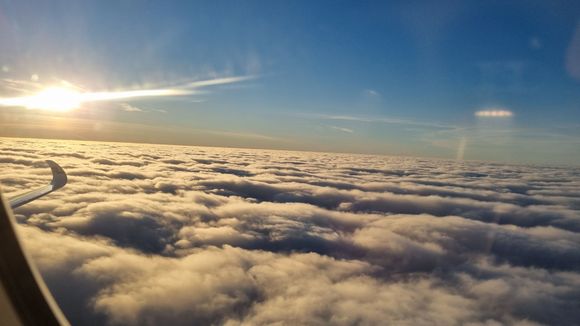 Breaking through the clouds