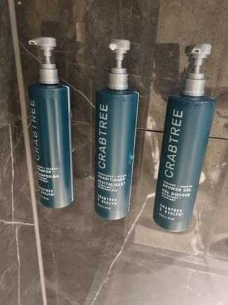 New Crabtree full-size bottles at Hilton metropole