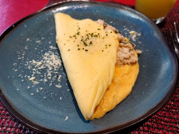 Salmon omelette 