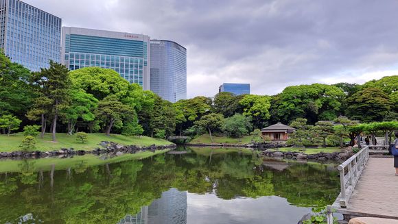 View of my hotel from the lake close to the tea house ( had a city view room this time )
