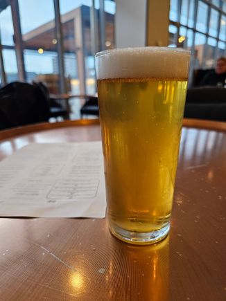 Welcome drink - Hobart Brewing Company beer